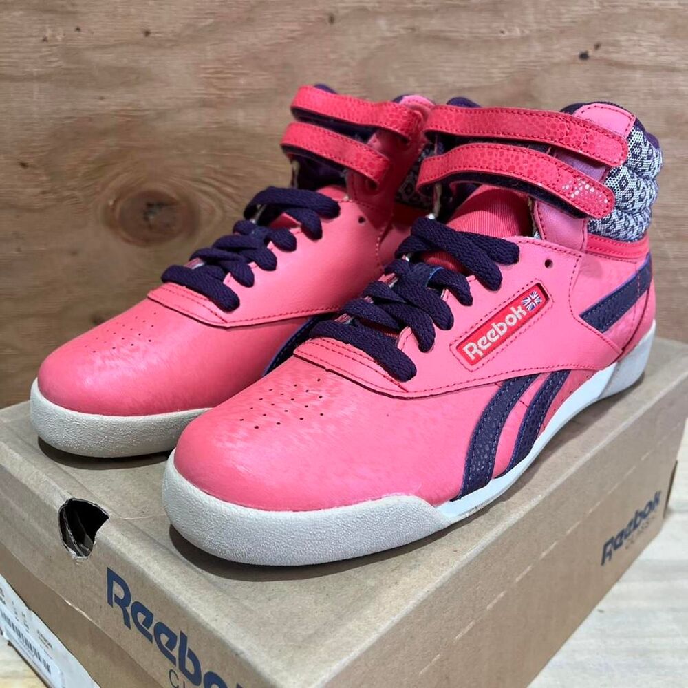 Reebok Pink and Red Trainers